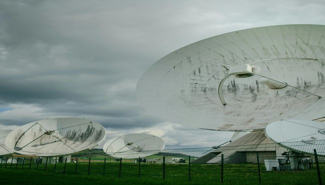 Satelliten-Internetverbindung 
